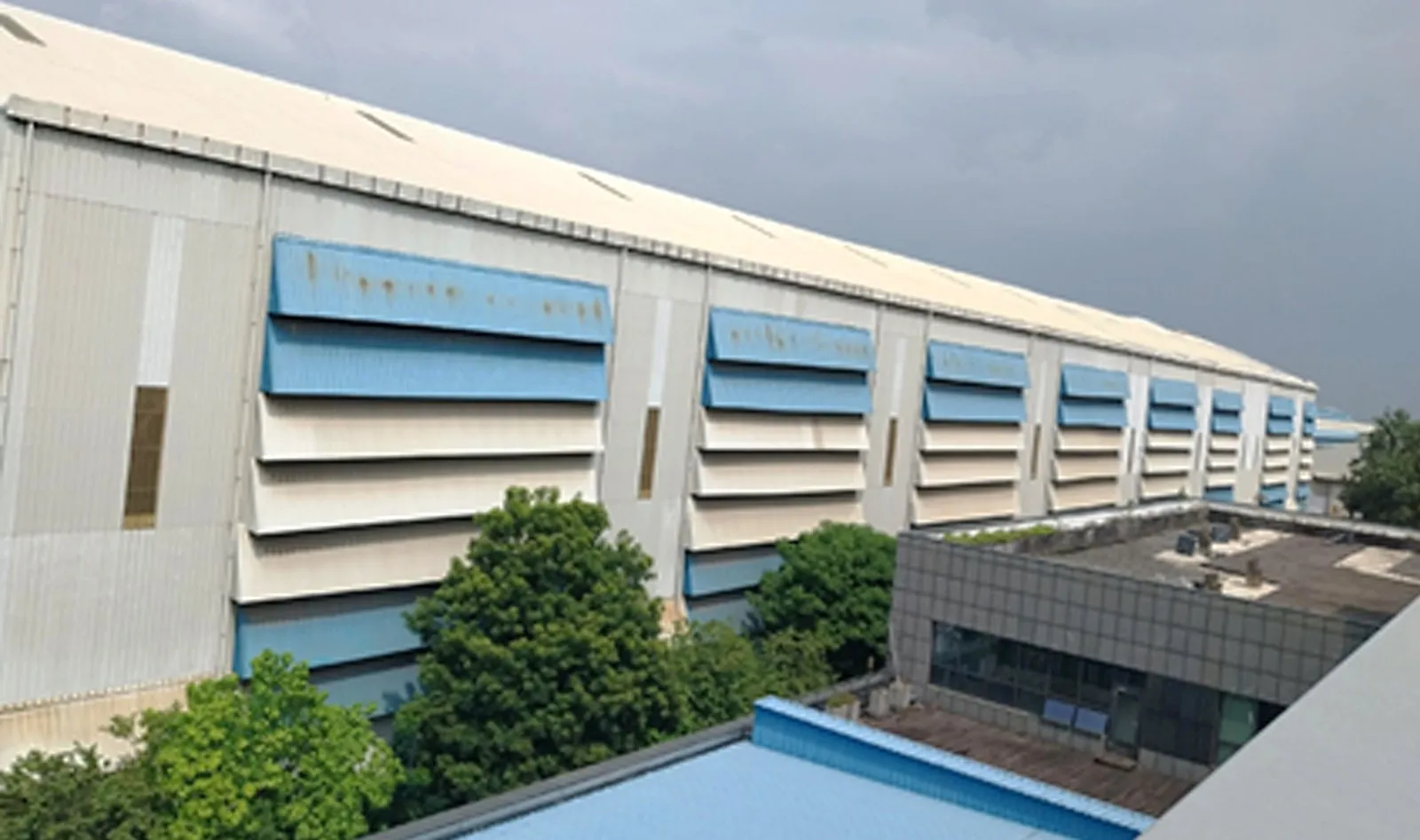 Coimbatore logistics park warehouse exterior
